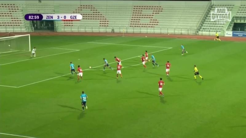 Момент дня на «Зенит-ТВ»: супергол Терентьева в ворота «Эвергранда»